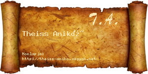 Theiss Anikó névjegykártya